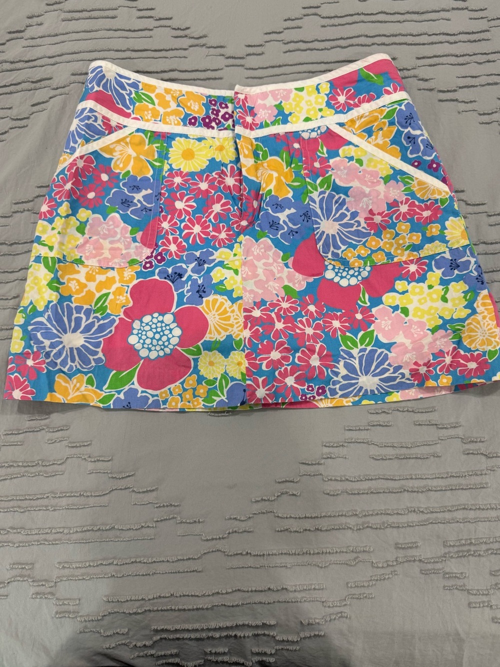 Lilly Pulitzer Bright Floral Mini Skirt with built in shorts